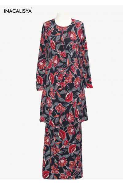 Zahra Kurung Ekslusif  Mosscrepe  Premium  - ZHK 5254